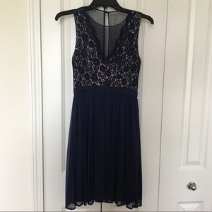 Navy Homecoming Dress